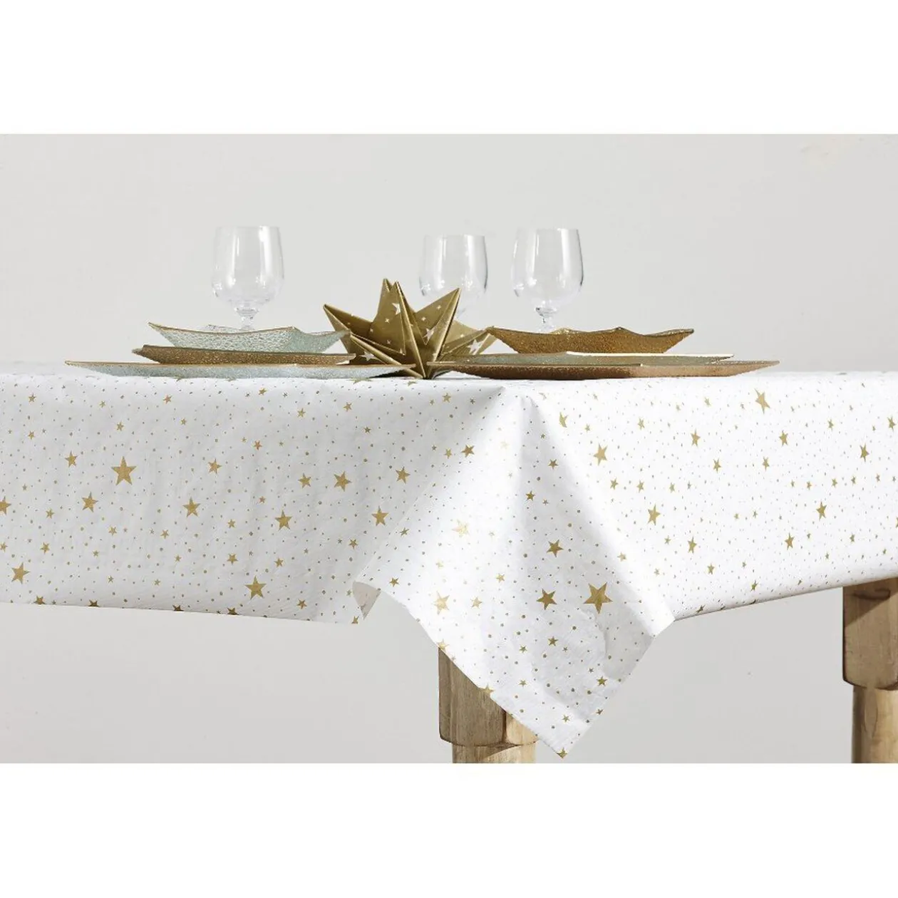 Nappe papier damassée nuit d'étoiles