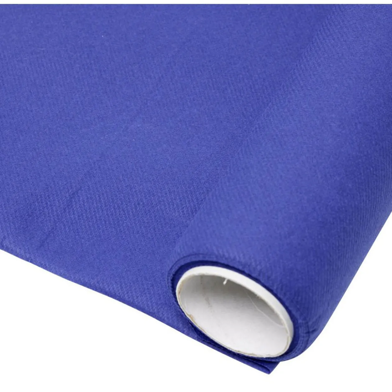 Nappe rectangulaire jetable Airlaid bleu 120x400 cm