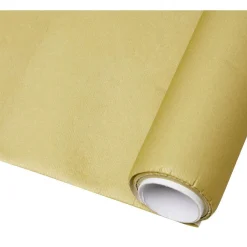 Nappe rectangulaire jetable Airlaid doré 120x400 cm