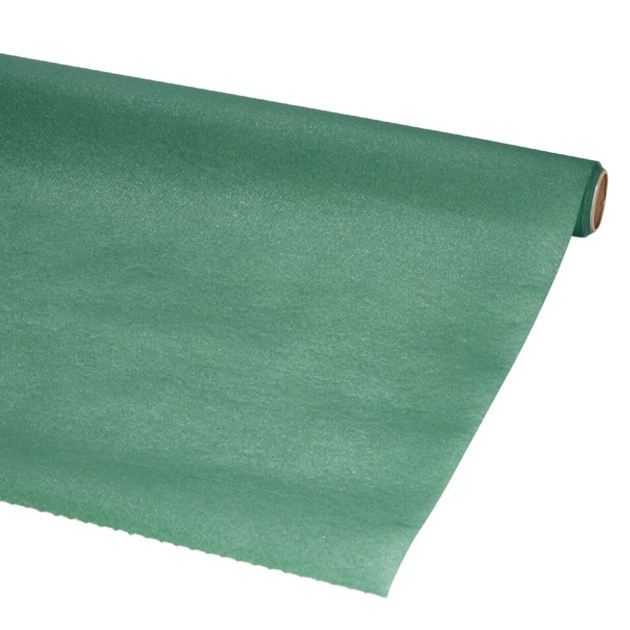 Nappe verte à paillettes papier intissé 120xL400cm