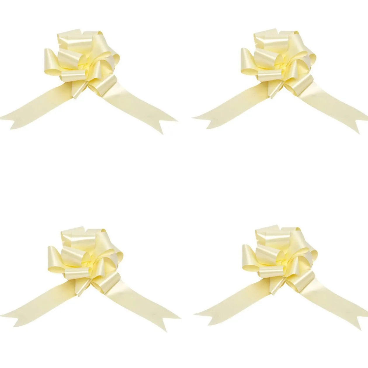 Noeud à tirer ivoire x4