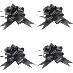 Noeud à tirer noir x4