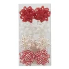 Noeud cadeaux rouge et blanc X8