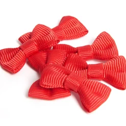 Noeud déco rouge x6