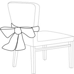 Noeud de chaise blanc x2