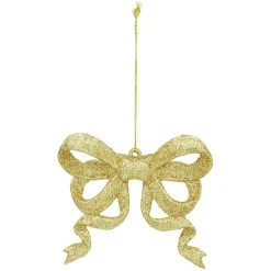 Noeud de Noël à paillettes à suspendre