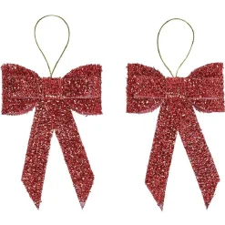 Noeud lumineux rouge 10 LED