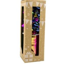 Noeud métallisé x4 avec bolduc