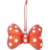 Noeud papillon Disney Minnie rouge et blanc à suspendre 11xH8,5cm