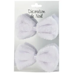 Noeud papillon fantaisie pour sapin de Noël x2