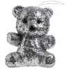 Ours à poser paillette argenté