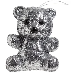 Ours à poser paillette argenté