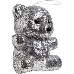 Ours à poser paillette argenté