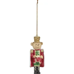 Ours en soldat de Noël à suspendre