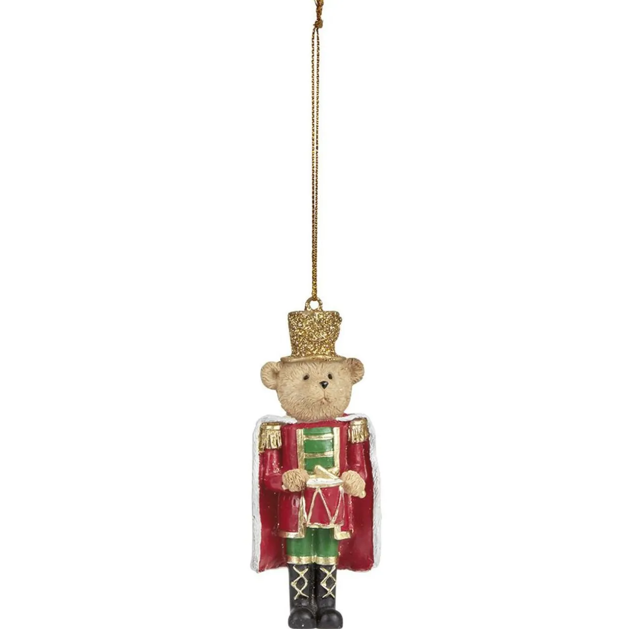 Ours en soldat de Noël à suspendre