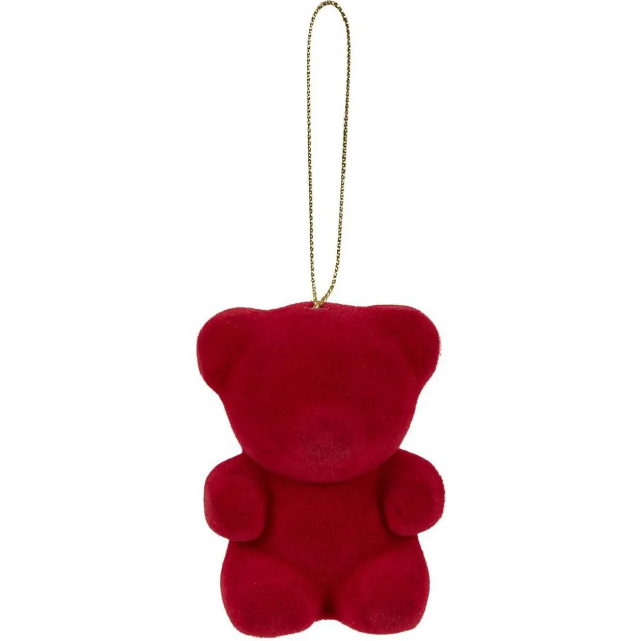 Ours rouge à suspendre Noël x5