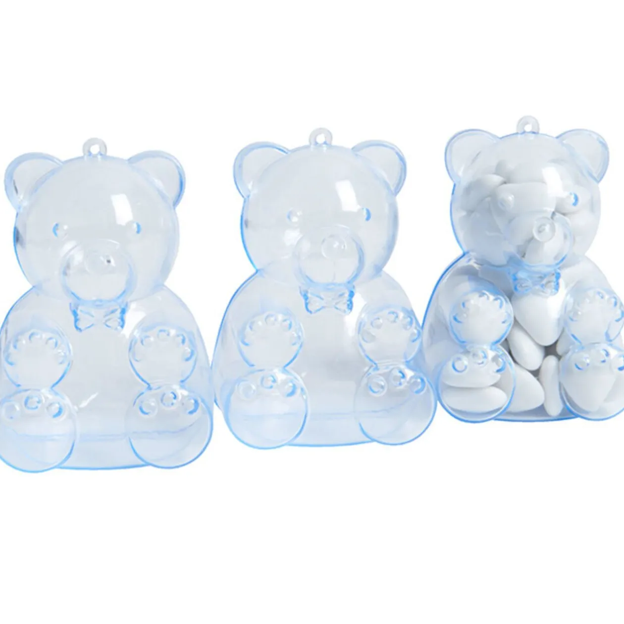 Ourson à dragées bleu x3