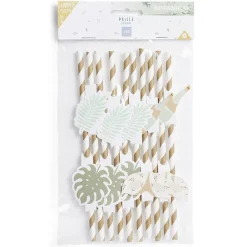 Paille décor nature x10