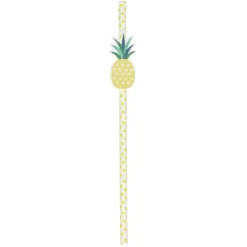 Paille en papier ananas x 16