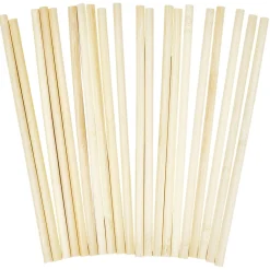 Paille réutilisable en bambou x20