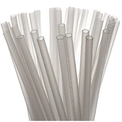 Paille réutilisable transparente x50