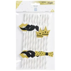 Paille thème nuit x10