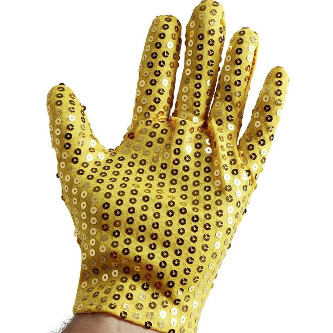 Paire de gants taille unique doré
