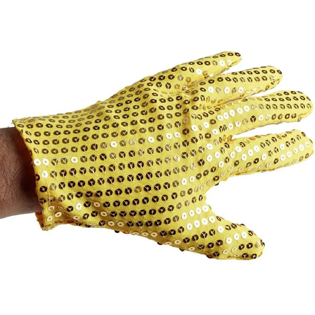 Paire de gants taille unique doré