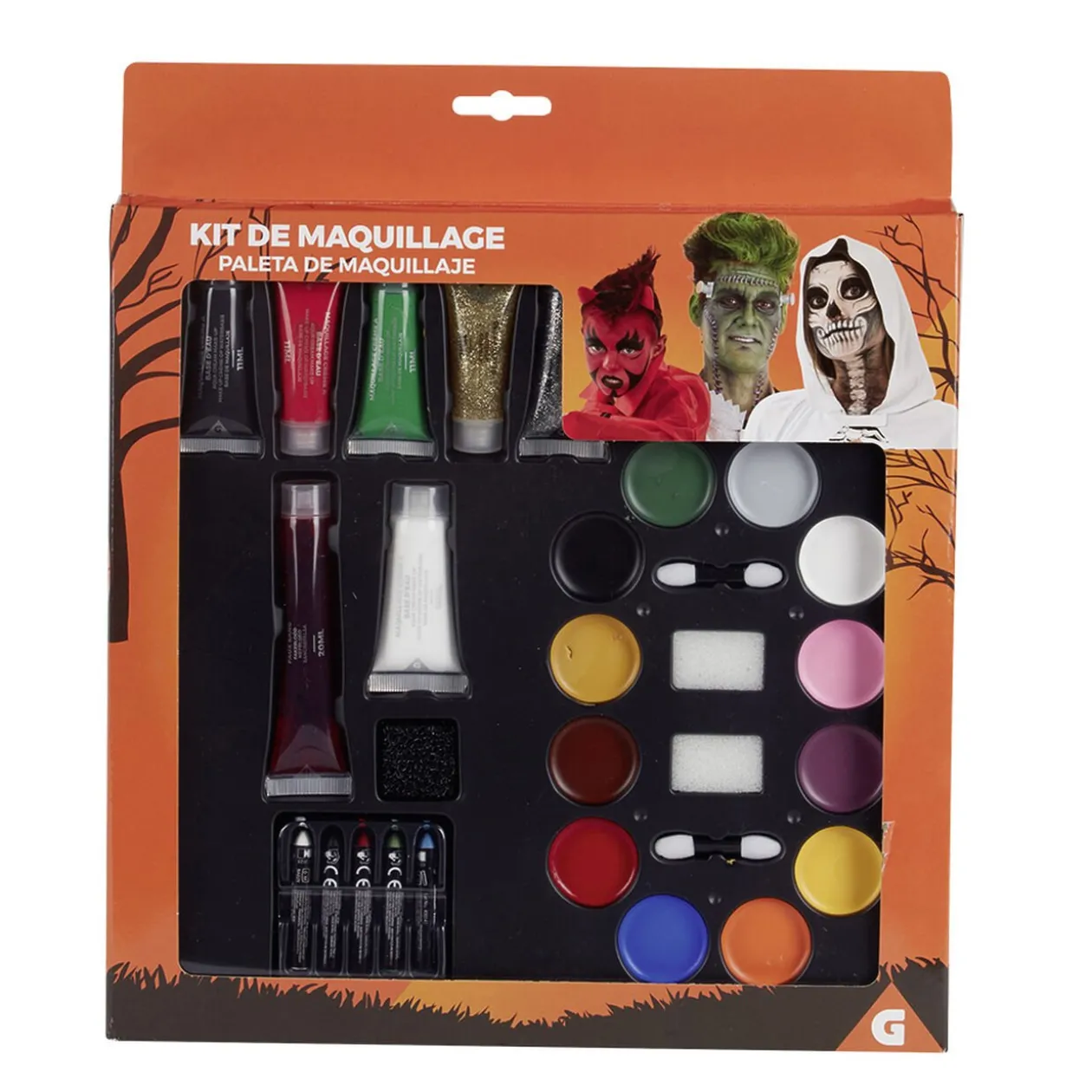 Palette de maquillage XL Halloween