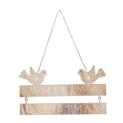 Pancarte à suspendre avec oiseaux