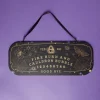 Pancarte Halloween à suspendre planche ouija en bois L43xH17cm