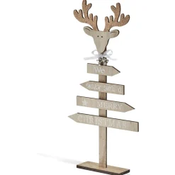 Panneau décoration de Noël We wish you a merry christmas