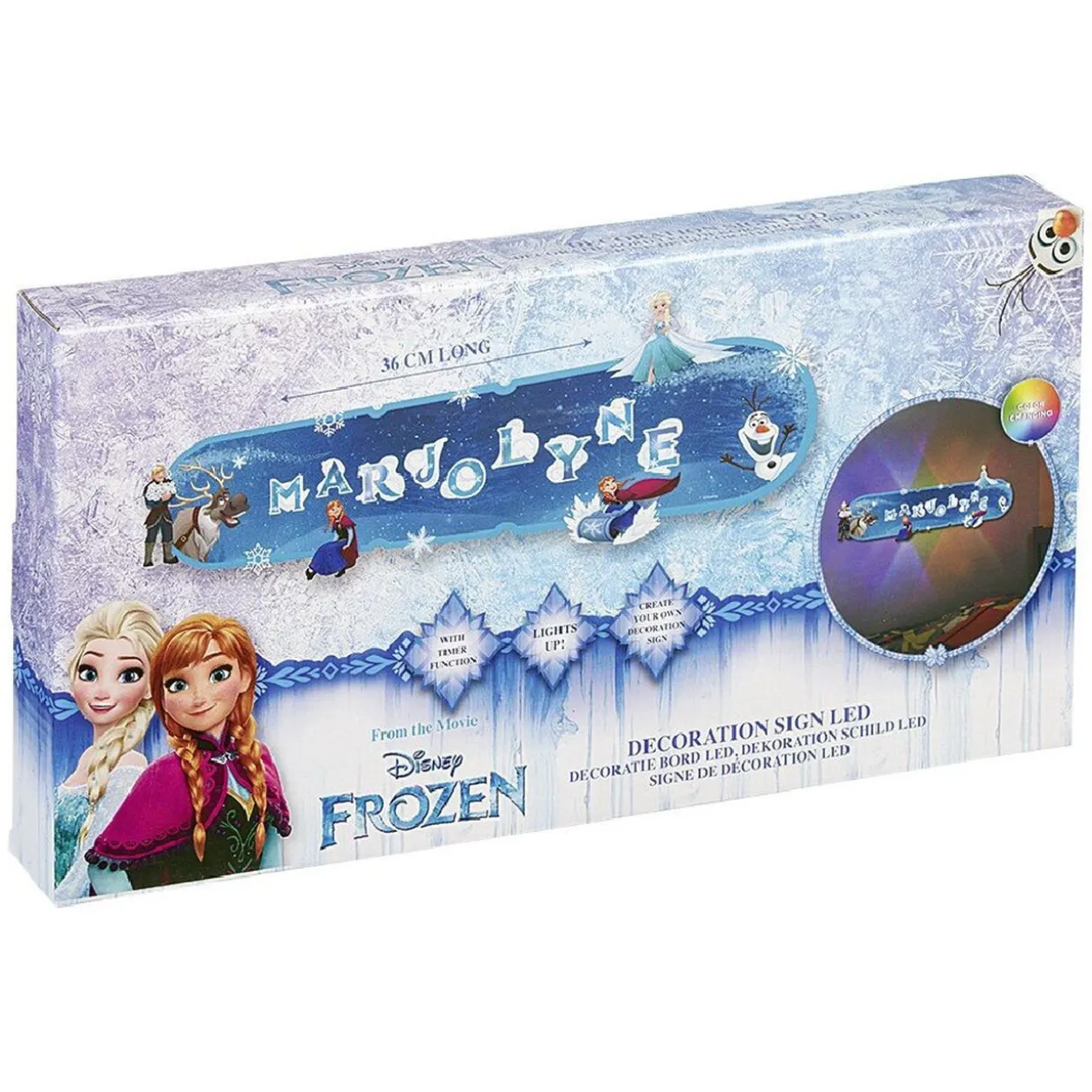 Panneau de décoration lumineux à personaliser