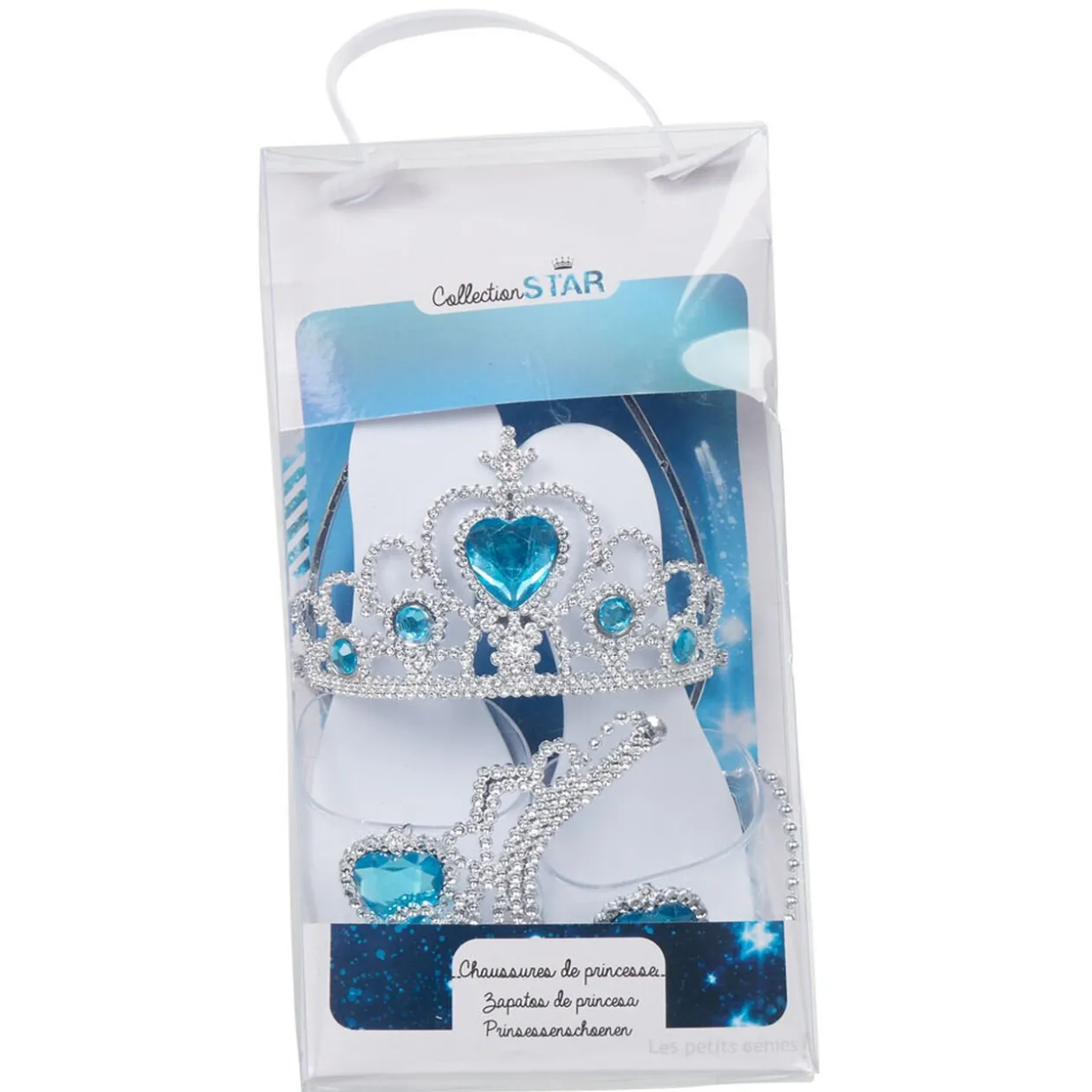 Panoplie de princesse argenté bleu