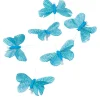 Papillon bleu turquoise x6