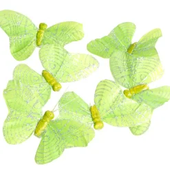 Papillon vert anis x6