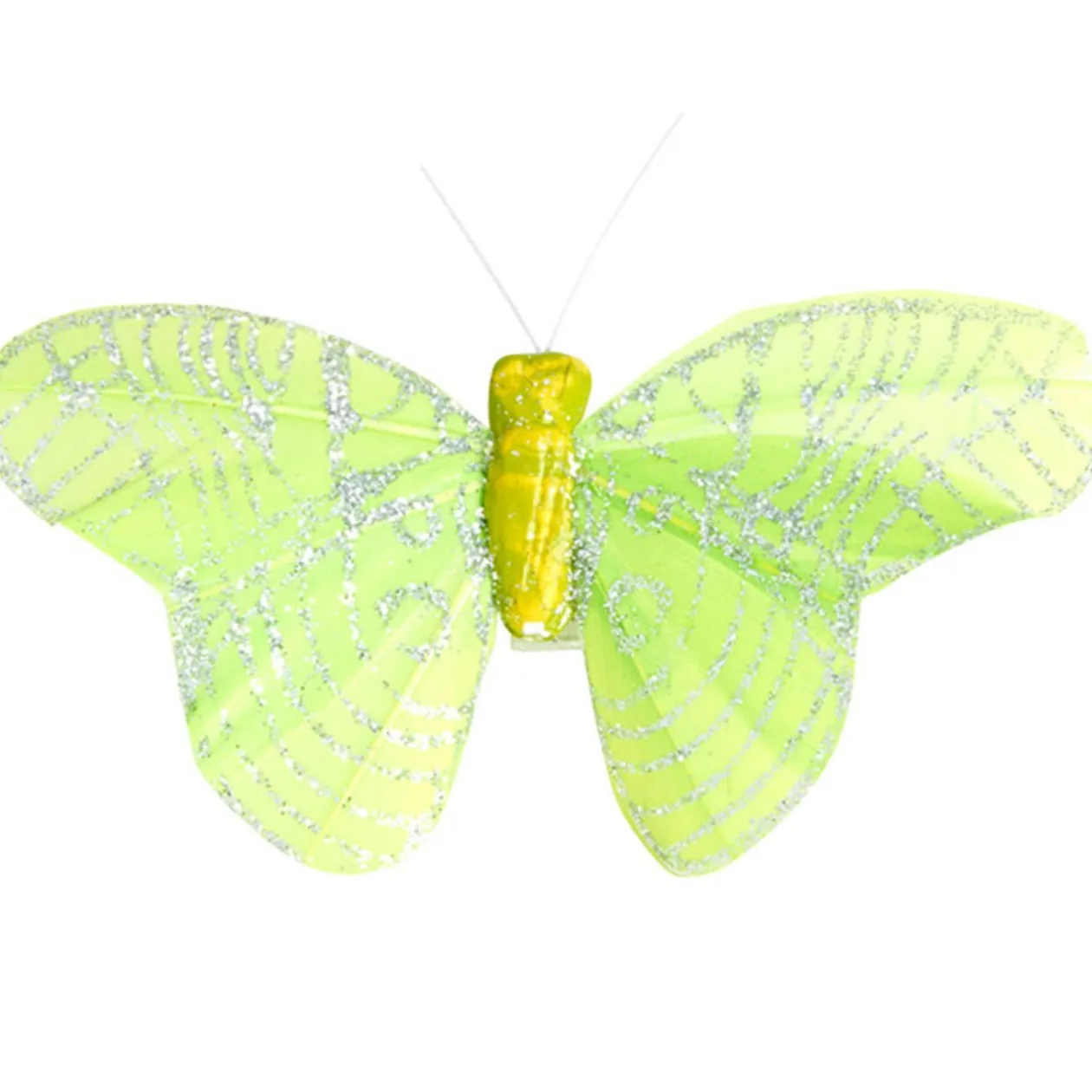 Papillon vert anis x6