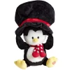 Peluche animée et musicale Père-Noël ou pingouin H34cm