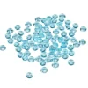 Perles plates décoratives bleues