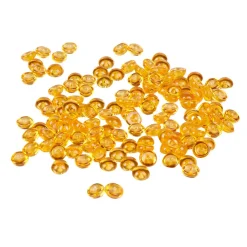 Perles plates décoratives oranges