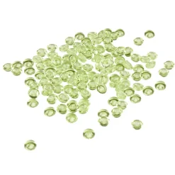 Perles plates décoratives vertes