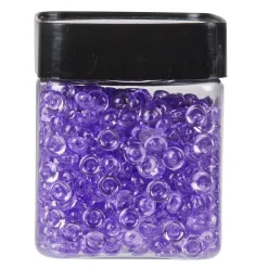 Perles plates décoratives violettes