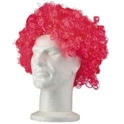 Perruque afro fluo