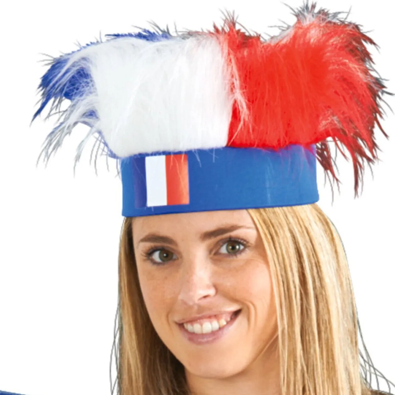 Perruque bandeau Coupe du monde foot France