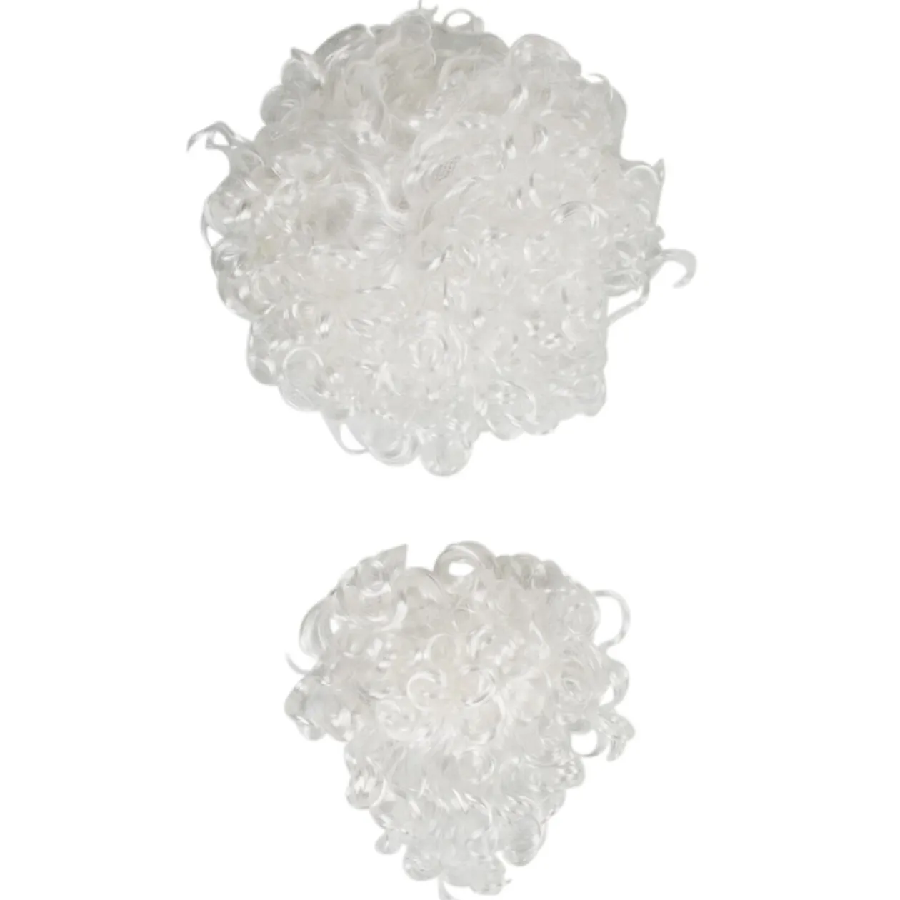 Perruque et barbe Père Noël blanche