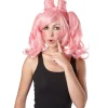 Perruque femme manga rose