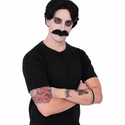 Perruque homme comte gothique pour déguisement Halloween