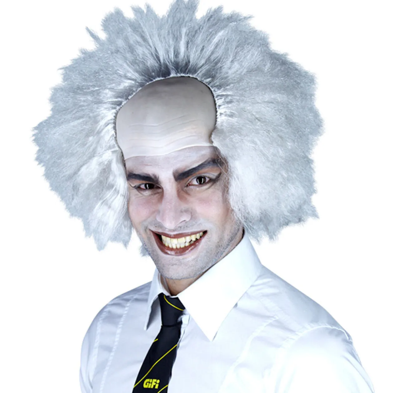 Perruque homme savant fou