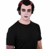 Perruque homme vampire rouge noir pour déguisement Halloween