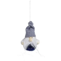 Personnage à suspendre gris et bleu - Fille/Père Noël/Ange